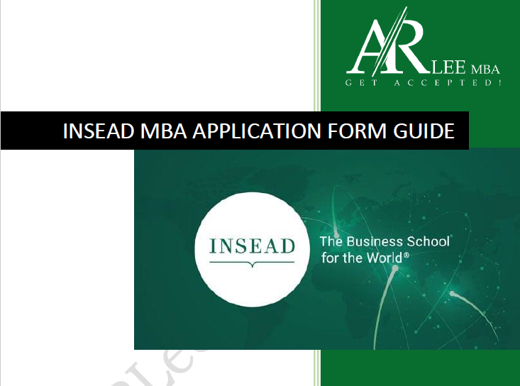 INSEAD MBA Application Form Guide