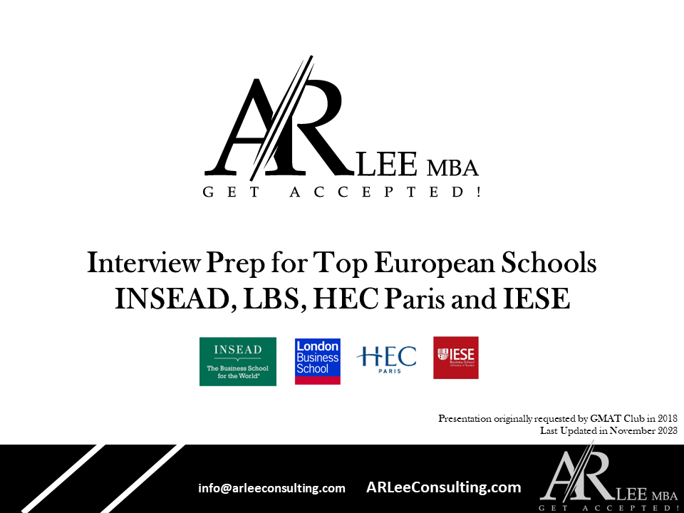 Interview Prep for European Schools
